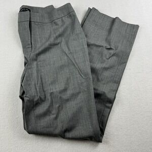 Lafayette 148 Barrow Wool Blend Slacks Pants‎ Trousers-Gray-Wide Leg-Size 6